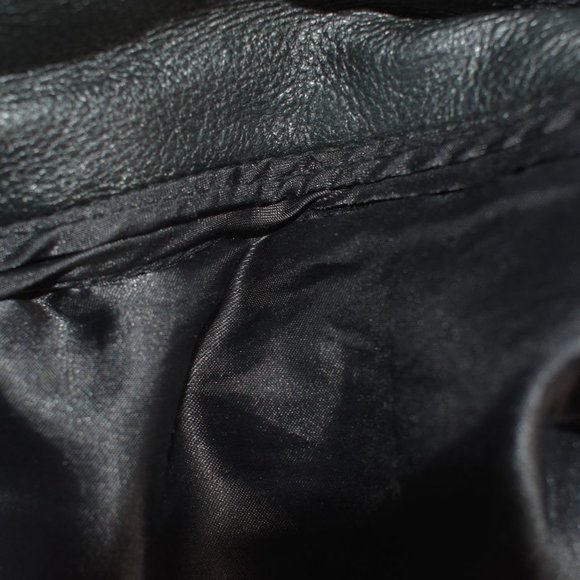 Wilson's Black Removable Lining Leather Navy Pea Coat - Picture 8 of 10